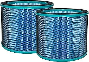 Nispira R21/ R020 2-in-1 True HEPA Filter Replacement For Bladeless Tower Air Purifier Fan UTY R021 R21 R020 R20 SKJ-CR021 SKJ-CR020 Medium, 2 Pack