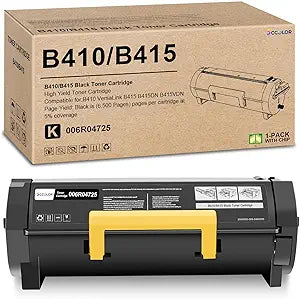 B410 B415 Toner Cartridge Replacement for Xerox B415 B410 Black High Yield Toner Cartridge with New Chip 006R04725-(6,500 Pages) Compatible with Xerox B410 VersaLink B415 Printers Series