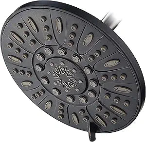 AquaDance Oil Rubbed Bronze High Pressure 6-Setting 7" Rain Shower Head  Angle Adjustable, Anti-Clog Showerhead Jets, Tool-Free Installation-USA Standard Certified-U.S. Brand  1.8 GPM
