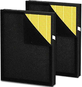 DBFIT AP-M1419 Pet Mode Genuine HEPA Washable Filter Replacement, H13 True HEPA Air Purifiers for Home Large Room up to 2590sq.ft, Removes Pollen Dander Smoke Pet Hair Dust, 2PACK