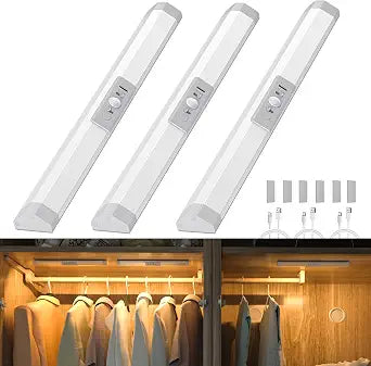WOBANE Rechargeable LED Closet Lights Motion Sensored,Battery Operated Lamp