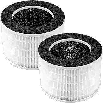 (2 Pack) AP-H400 Replacement Filter for Homedics 2-in-1 Cool Mist Humidifier & Air Purifier, AP H400 H13 Grade Filter, 3-in-1 Filters, Activated Carbon Filters and Pre-filter