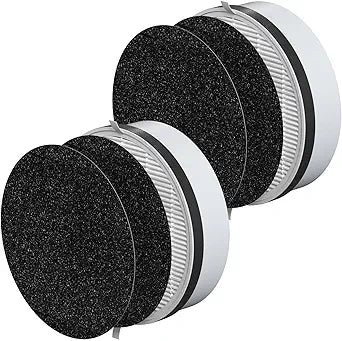 HP125 True HEPA Filter Replacement Set Compatible with Hunter HP125 AirX HEPA Digital Air Cleaner Purifier, Part Number H-HF125-VP H-HF125, 2 HEPA Filter + 4 Activated Carbon Filter