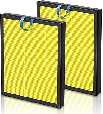 Vital 200S Pet Care Replacement Filter for LEVOIT Vital 200S and Vital 200S-P Air Purifier, Efficient Particulate Activated Carbon Filter, Vital 200S-RF-PA, 2 Pack, Yellow