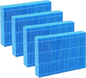 4-Pack MD1-0002 MD1-0001 Replacement Filter Compatible with Vornado MD10002 EVAP1 EVAP3 Model 30/40/50 HU1-0021 Holmes HM250/HM405/HM406/HM725, Blue Spunlace Nonwoven Washable Wick