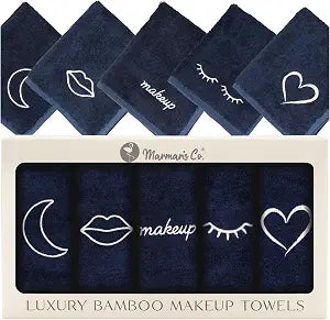 Luxury Makeup Washcloths for Face, 5-Pack Makeup Towels Face Washcloth