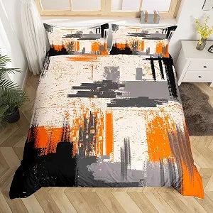 Feelyou Abstract Art Geometric Bedding Set King Size Boys Girls Kids
