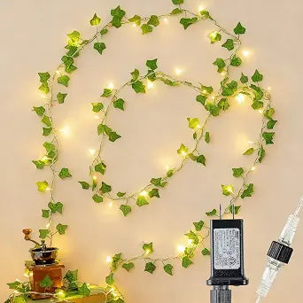 HEYFUNi Vines with Lights 23FT, Fake Ivy String Lights Plug in
