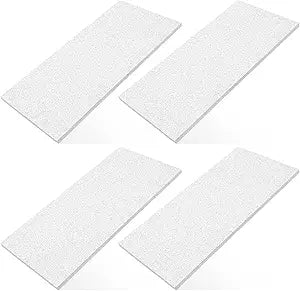 Sasylvia 4 Pcs Fireplace Refractory Panels 11.75 x 21 x 0.5 Inches Baffle Board for Wood Stove 2300F Vermiculite Fiber Insulation Board Fireplace Replacement Parts for Hearth Forges Kilns