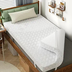 College Dorm Room Essentials Twin XL Mattress Topper Firm Gel Memory Foam Mattress Topper for Pressure Relief 3 inch Mattress Bed Pad,Dual-Layer Foam,Bamboo Rayon Cover for Comfort Sleep