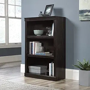 Realspace 45" H 3-Shelf Bookcase, Peppered Black