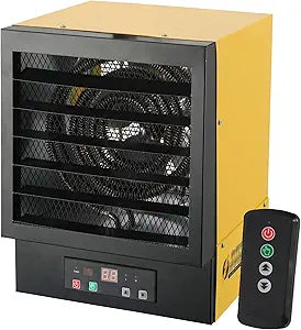 Dura Heat 240 Volt Hard-Wired Ceiling Mount Electric Garage Space Heater with Remote, 10,000 Watt, ECO System, Overheat Protection - Ideal for Garage & Workshop