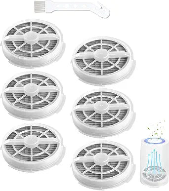 6 Pack Replacement HEPA Filter with Activated Carbon for Frida Baby Air Purifier 3 in 1, RIGOGLIOSO Air Purifier GL2103 and SY900S, JINPUS GL-2103, LTLKY 900S, Meleden Air Purifier GL2103
