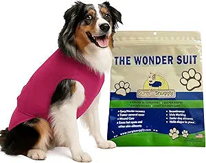 SurgiSnuggly Covers Dog Diapers Female Or Male American Textile Suit Works with Disposable and Cloth Dog Diapers Made with American Textile L Pink