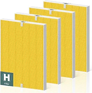 4 Pack 116130 Pet Care Replacement Filter H for Winix PlasmaWave Air Purifier 5500 5500-2 AM80 C535 5300 5300-2 6300 6300-2 P300 AM90 9000 5000 5000B C909 9800