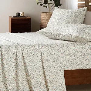 HYPREST Ditsy Floral Sheets King Size, Deep Pocket King Sheets up to 18 Inch, Soft Shabby Chic Bed Sheets Patterned King Sheets Sets Flower