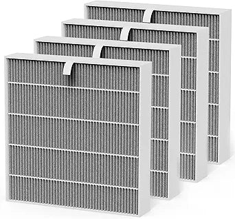 4 Pack 5400 Replacement Filter Compatible with BLUEAIR 5410i 5440i DustMagnet Air Purifiers 5400 Series, 3-Stage Filtration, H13 HEPA Filter