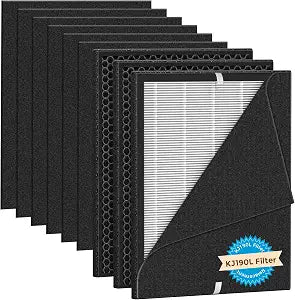 3 Pack Replacement Filter for MOOKA KJ190 KJ190L KJ190H Air Purifier