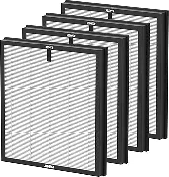 AP303 AP304 Replacement Filter for DAYETTE AP303/304 Air Purif-ier and for FRESHDEW Air Purifiers AP303/304, H14 HEPA 3-Stage Filtration System, 4 Pack
