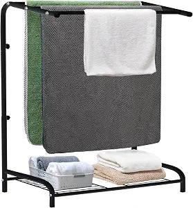 Large Freestanding Towel Rack for Oversized Bath Towels