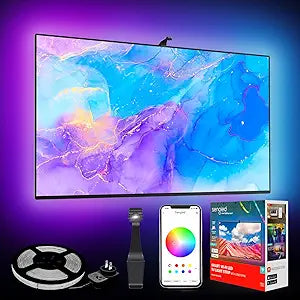 Sengled Envisual TV Led Lights(TV Sync Suppoorts Off-line), TV LED Backlights with Camera for 40-45 inch TVS, Smart Ambient WiFi RGB Lights, Works with Alexa & Google Assistant, App Control, Vision G2