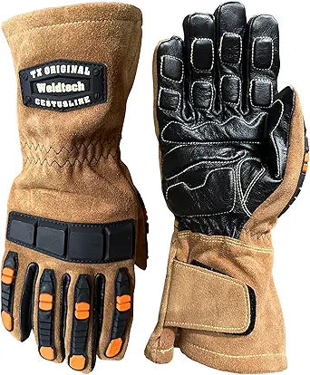 Cestus 7027, Impact Welding Gloves (1,3,12,60 pairs) Gel Padded Palm for Power Tool Handling, Vibration Dampening