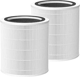 Core 400S-P Replacement Filter for LEVOIT Core 400S-P Smart Air Purifi-er, 3-IN-1 HEPA Air Filter and Activated Carbon Filter, Compared to Part# Core 400S-RF(LRF-C401S-P-WUS), 2 Pack, White