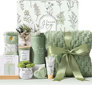 Birthday Gifts for Women Self Care Get Well Soon Gift Baskets, Spa Care Package After Surgery Thinking of You Inspirational Cancer Feel Better Sympathy Unique Gifts Set for Women Mom Her Friend Sister