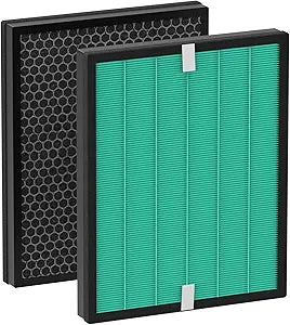 2 Pack Upgraded Airmega 150 Filter Replacement Compatible with Coway Airmega 150 (AP-1019C) & Airmega 160 Air Purifiers, True HEPA and Enhanced Activated Carbon Filter, AP-1019C-FP (Enhanced 150)