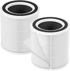 2 Packs H7129 Replacement Filter Accessories for GoveeLife H7129 H7128 Smart Air Cleaner Purifier, 3 Stages Filtration of Nylon Pre-filter,Main Filters and Activated Carbon Filter