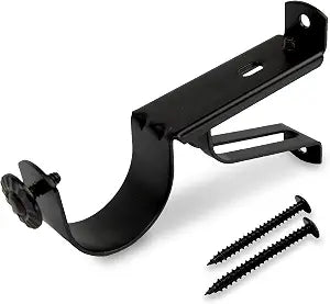 Rod Desyne 1919-12 1.5" Single Bracket Piece, Black