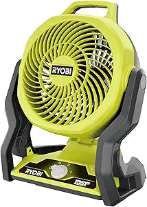 RYOBI RF18-0 18V ONE+ Cordless 3-Speed Whisper Fan (Bare Tool), Hyper Green