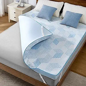 PERLECARE Full Mattress Topper - 3 Inch Cooling Gel Memory Foam Bed Topper with Bamboo Cover, Soft & Supportive, Pressure Relief, Removable and Washable Cover, CertiPUR-US Certified (Medium Firm)