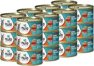 Nulo Salmon & Turkey Grain-Free Minced Wet Canned Cat Food, 3 Ounce (Pack of 24)