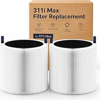 Blue Pure 311i Max Air Purifier Filter Replacement, H13 Ture HEPA and High-Efficiency Activated Carbon Filters, Replacement Part #F3MAXπNot For 311i+ Maxπ