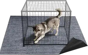 74 * 60 * 0.3inch Dog Crate Floor Protection Mat Kennel Mat to Protect Floors Non-Slip Absorbs Urine Water Resistant Pad Under Pet Cage Mat for Floor Protecting Kennel Training