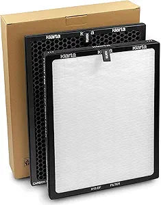 Stor Replacement Filter Set for Smart Air Purifier 99.97% Particle Filtration Pre-Filter & Carbon Layer High-Airflow Performance