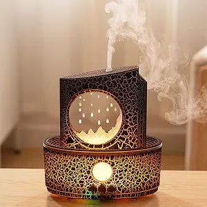 Aromatherapy Humidifier for Sleep Relaxation, Raindrop Humidifiers,Aromatherapy Diffuser with 3 LED Color Changing Lights and Auto-Off, Air humidifier Suitable for Home, Office