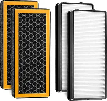 PetPlus at-PETODR Replacement Filter Pack Compatible with HoMedics PetPlus at-PETODR and TotalClean at-OFL Filter for AT-PET01, AT-PET02, AR-45, 4 Pack