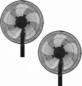 2 Pack Fan Cover Mesh Fan Covers Outdoor Waterproof Mesh Fans Covers Dust for Pedestal Floor Fans, Finger Protection Net