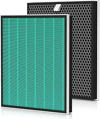 2 Pack 250/250S Replacement Filters for Coway Airmega 250 250S Max2 Air Purifier, Max 2 Green HEPA and Activated Carbon Filter Set, AP-1720-FP