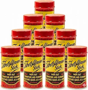 Tibet Almond Stick Scratch Remover - Touch Up and Repair Hardwood, Furniture, Floors Instantly - All-In-One Kit for Restoration of Cabinets, Vinyl, and More - Odorless, Colorless, Non-Toxic (10 Pack)