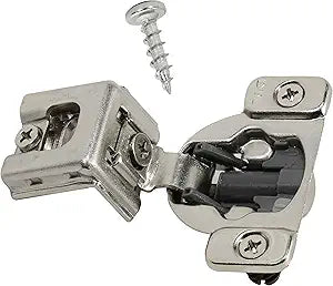 DTC 1-1/4" Overlay Soft Close 105 Degree 2 Cam Press in Face Frame Concealed Cabinet Hinge 6-Way Adjustable E8Q115NH (10 Pack)