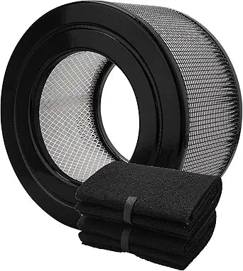 20500 Replacement Filter Compatible with Honeywell 10500 (EV-10) 17000 17000-S 17005 Air Purifiers, Part Number 20500, with 1 True HEPA Filter + 2 Carbon Pre-Filters