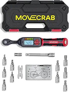 Bike Digital Torque Wrench 1/4" Drive 15-Piece Kit | 1.5-30 N.m / 1-22 Ft.lb Torque Range for MTB & Cycling Maintenance