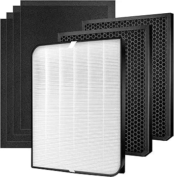 7 Pack Replacement Filters Compatible with Air Doctor 3000/3500 Series Air Purifier,3000/3500,3000M, 3000Pro Air Purifi-er,1 air filter, 2 Activated Carbn and 4 Extra Carbn Pre-Filters