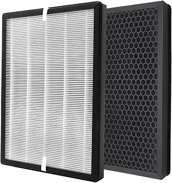 SYOWADA 2Pcs PF001 HEPA Air Filter with Activated Carbon, Replacement for VEWIOR ClearAir-A7 Replacement for AromaRoom H13 E-400 Air Purifier, Replaces APVEC07-P1