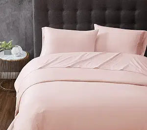 Truly Calm Sheet Sets Blush Polyester 3-Piece Twin XL Sheet Set, Solid Color for Men and Women, OEKO-TEX Certified Confidence