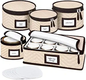 HOLDN STORAGE China Storage Containers 5-Piece Set Moving Boxes, Quilted