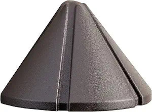 Kichler 15065AZT Six Groove Deck 1-Light 12V, Textured Architectural Bronze